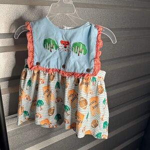 Saving grace smocks auburn/ war eagle 2T